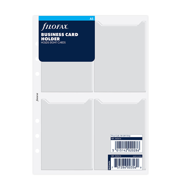 Business Card Holder A5 - Filofax Business Card Holder A5 - Filofax