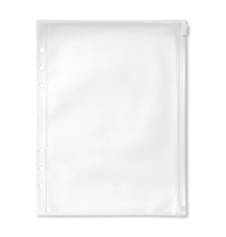 Enveloppe Plastique Zipper Pocket Transparant A5