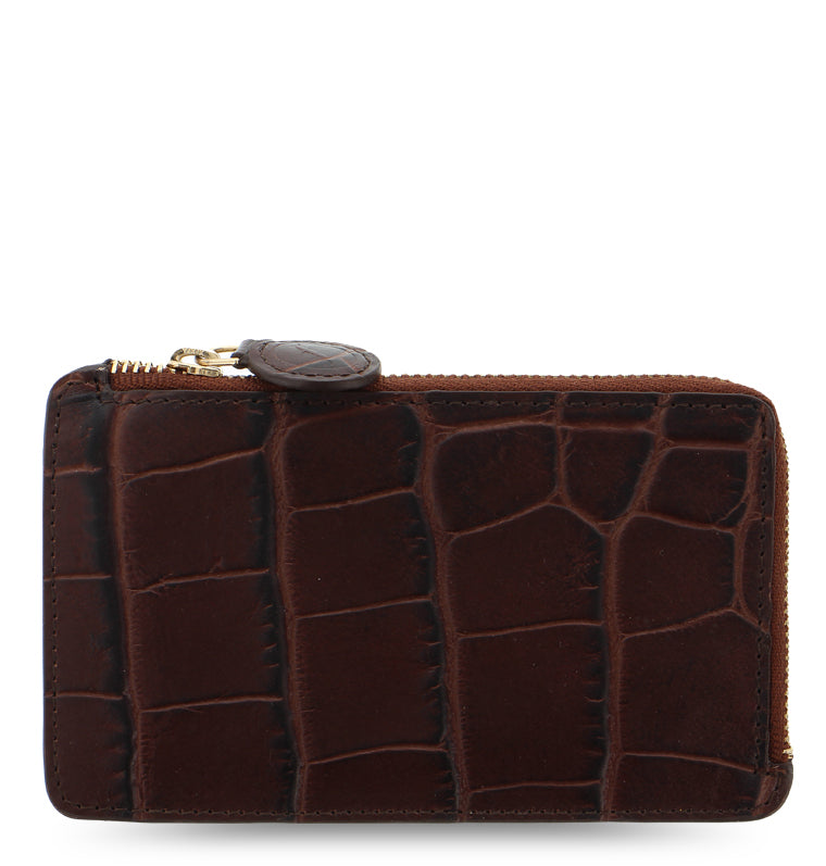 Leather Zip Card Holder | Classic Croc | Filofax – Filofax US