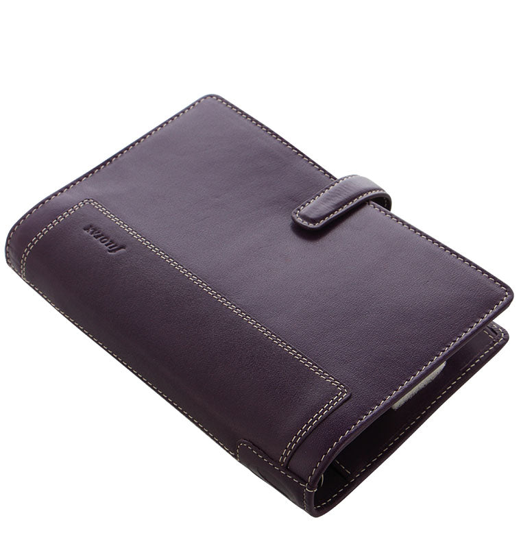 Holborn Personal Organizer Purple Leather Iso View