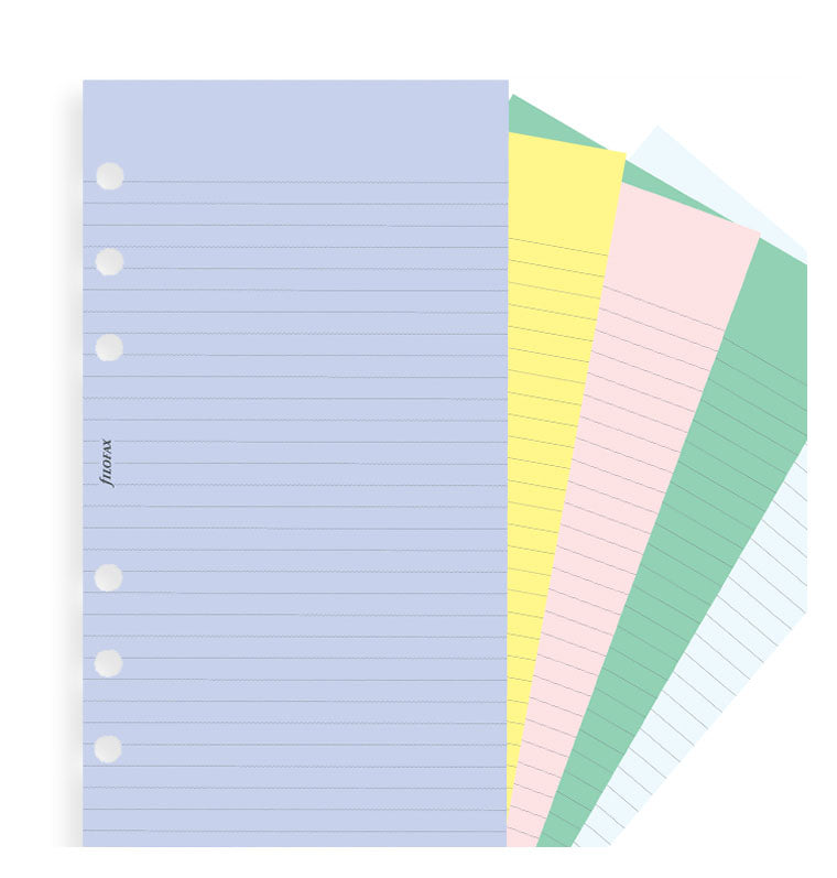 Assorted Colored Notepaper, Plain And Ruled Value Pack Refill - Personal