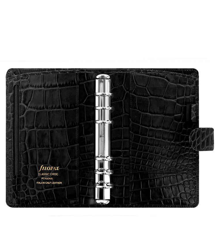 Classic Croc Personal Leather Organizer - Filofax – Filofax US