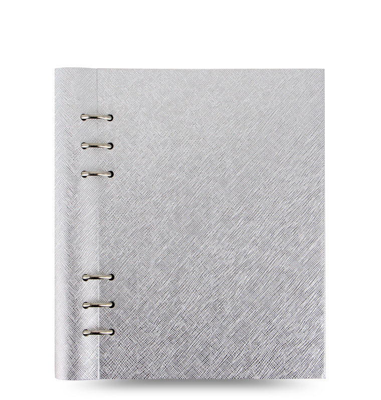 Clipbook Saffiano Metallic A5 Notebook