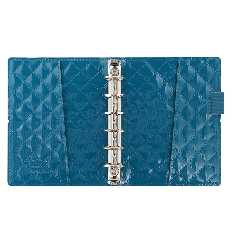 Domino Luxe Pocket Organizer Teal Inside
