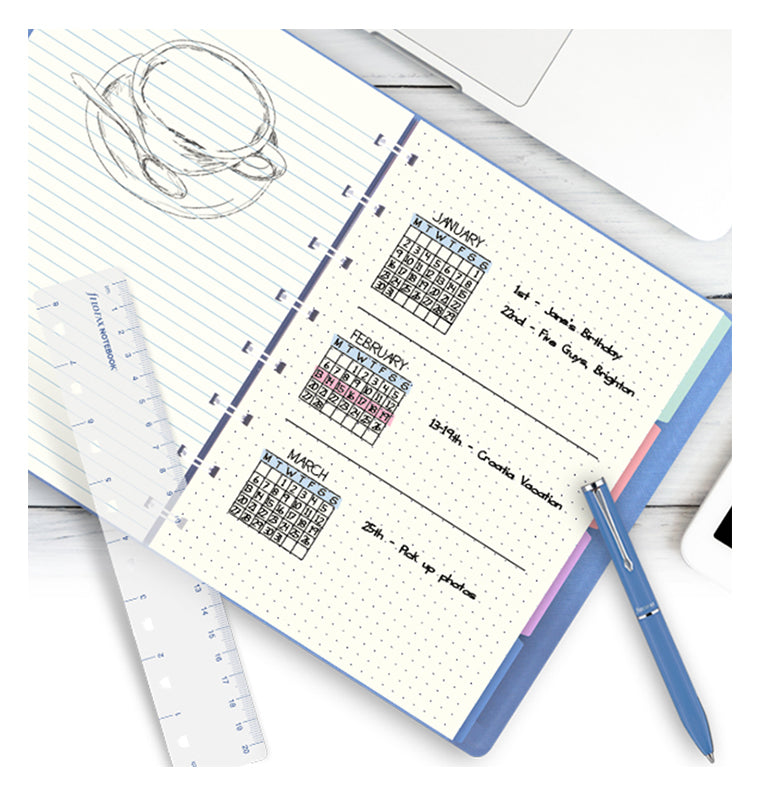 Filofax Notebooks Pocket - Feuilles de notes lignées - Assortiment
