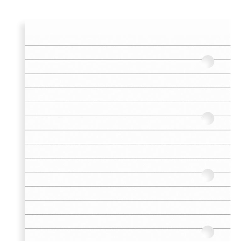 Small Ruled Paper Note White Ruled Notepaper Mini Refill - Filofax – Filofax US